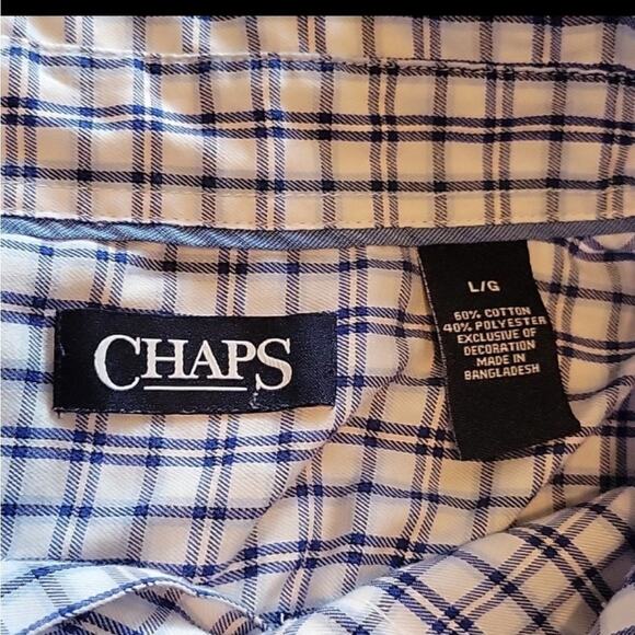 Champs Men's plaid long sleeve button down size Large - Picture 2 of 5